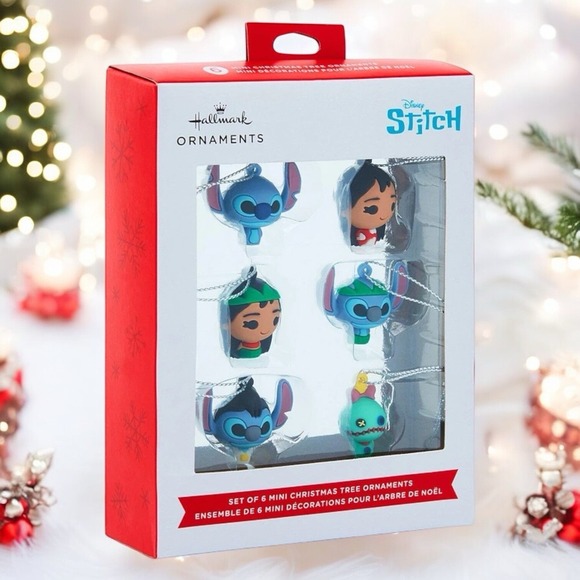 Hallmark Other - NEW Hallmark Disney's Lilo & Stitch Set Of 6 Mini Character Ornaments